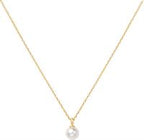 GOLD PEARL DROP PENDANT NECKLACE