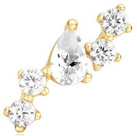 GOLD CONSTELLATION BARBELL SINGLE EARRING