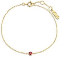 GOLD CRIMSON SOLITAIRE BRACELET