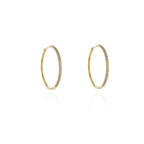 Cachet Gold Vice Hoop Earrings