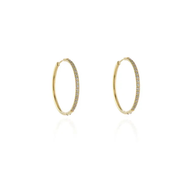 Cachet Gold Vice Hoop Earrings
