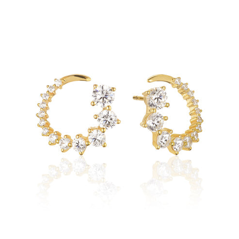 Gold Belluno Circolo Earrings