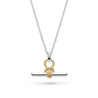 Marina Rope Knot T-Bar Golden Necklace