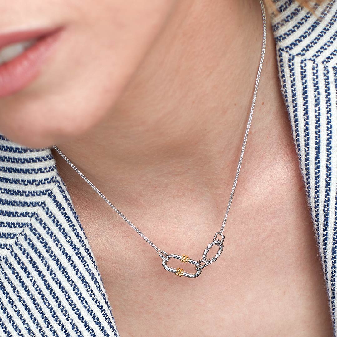 Marina Rope Link Duo Golden Necklet