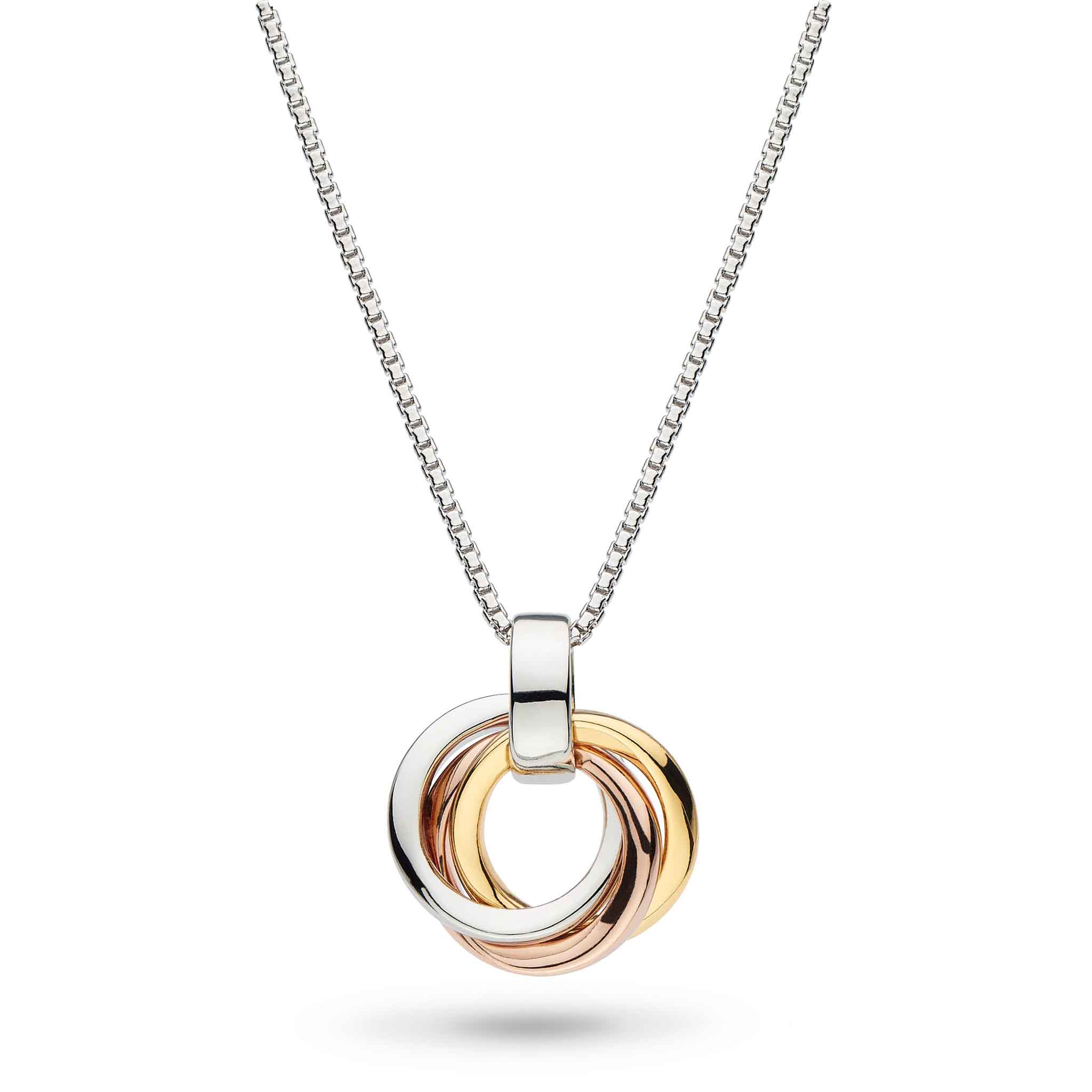 Bevel Trilogy Golds Petite 17" Necklace