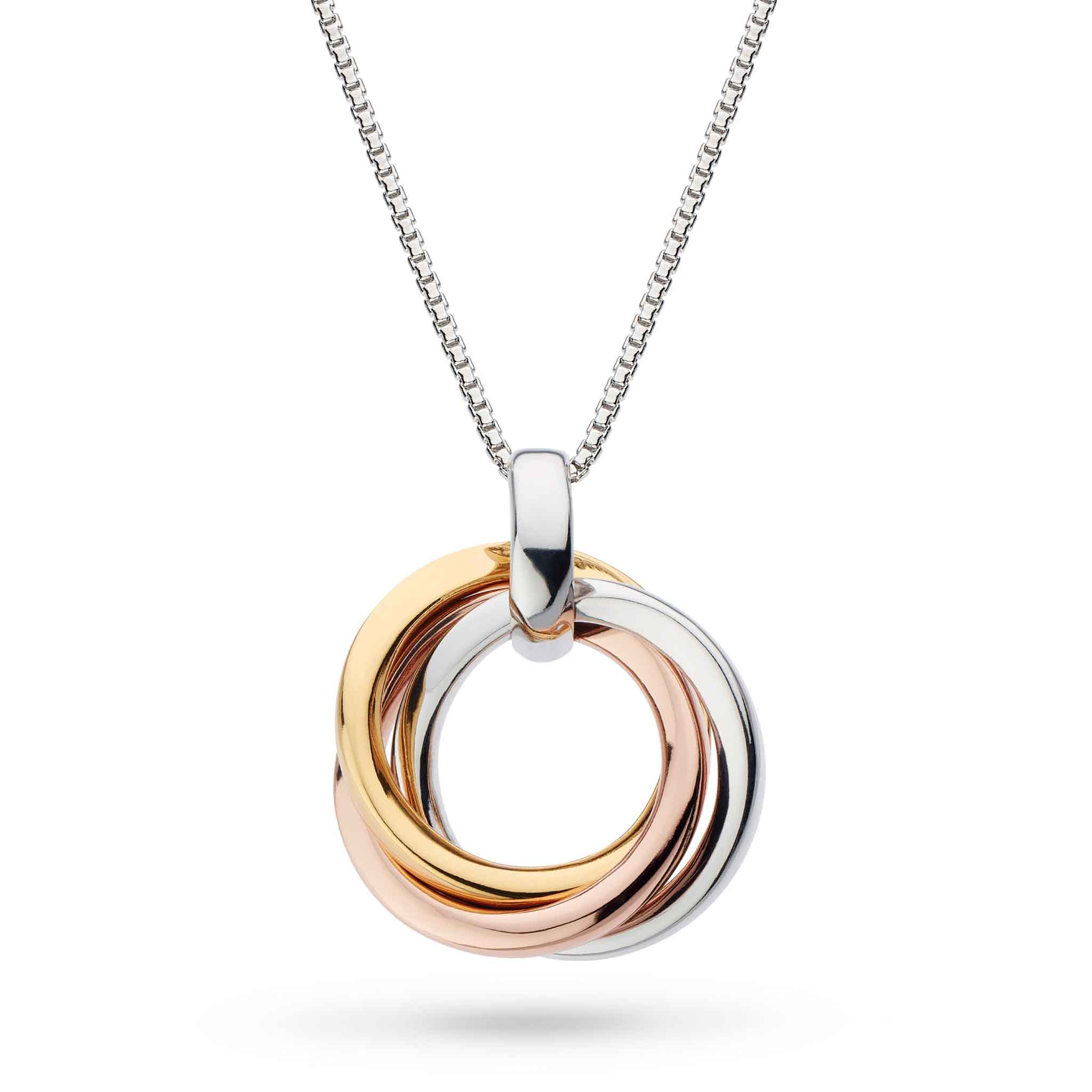 Bevel Trilogy Golds 18" Necklace