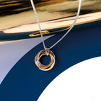 Bevel Trilogy Golds 18" Necklace