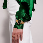 Green Dial Yellow Watch Valeria