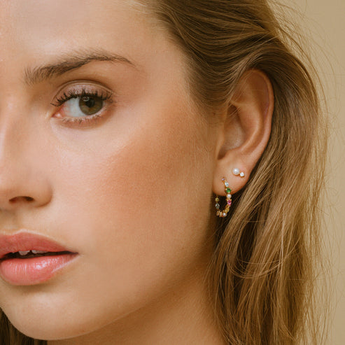 Gold Adria Uno Piccolo Earrings