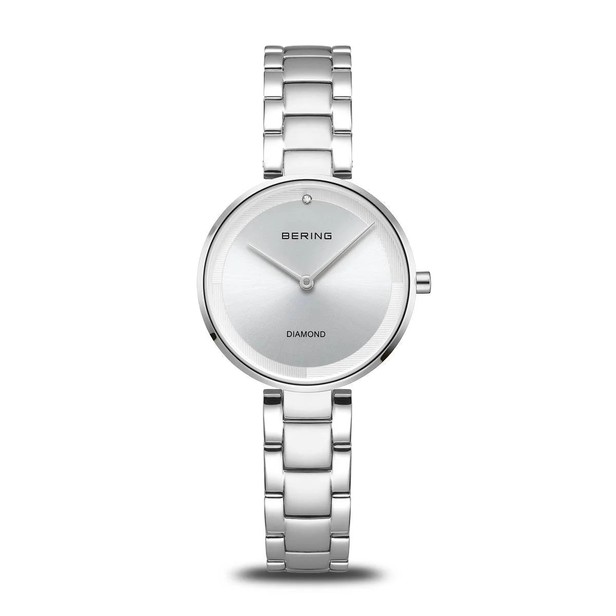 Bering Ladies Metal Strap Watch with Diamond Dial 17529-700