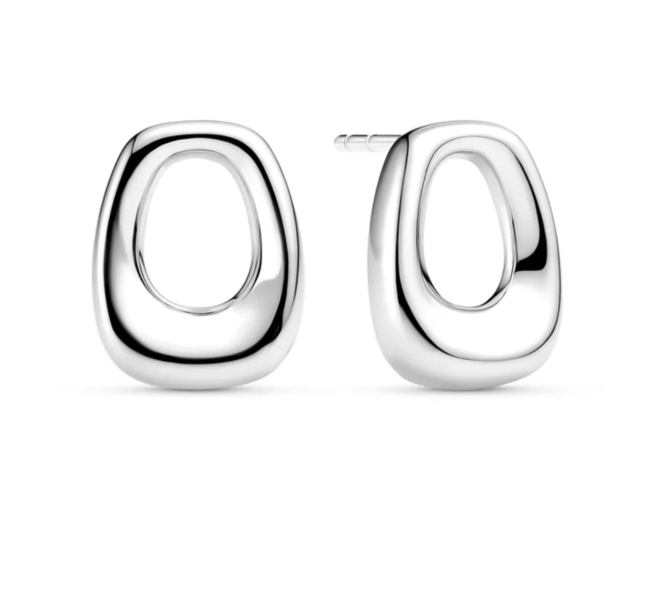 Silver Borsa Parvus Stud Earrings