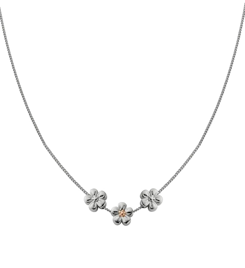 Clogau® Nature's Wonder Sterling Silver Forget-Me-Not Adjustable Necklace