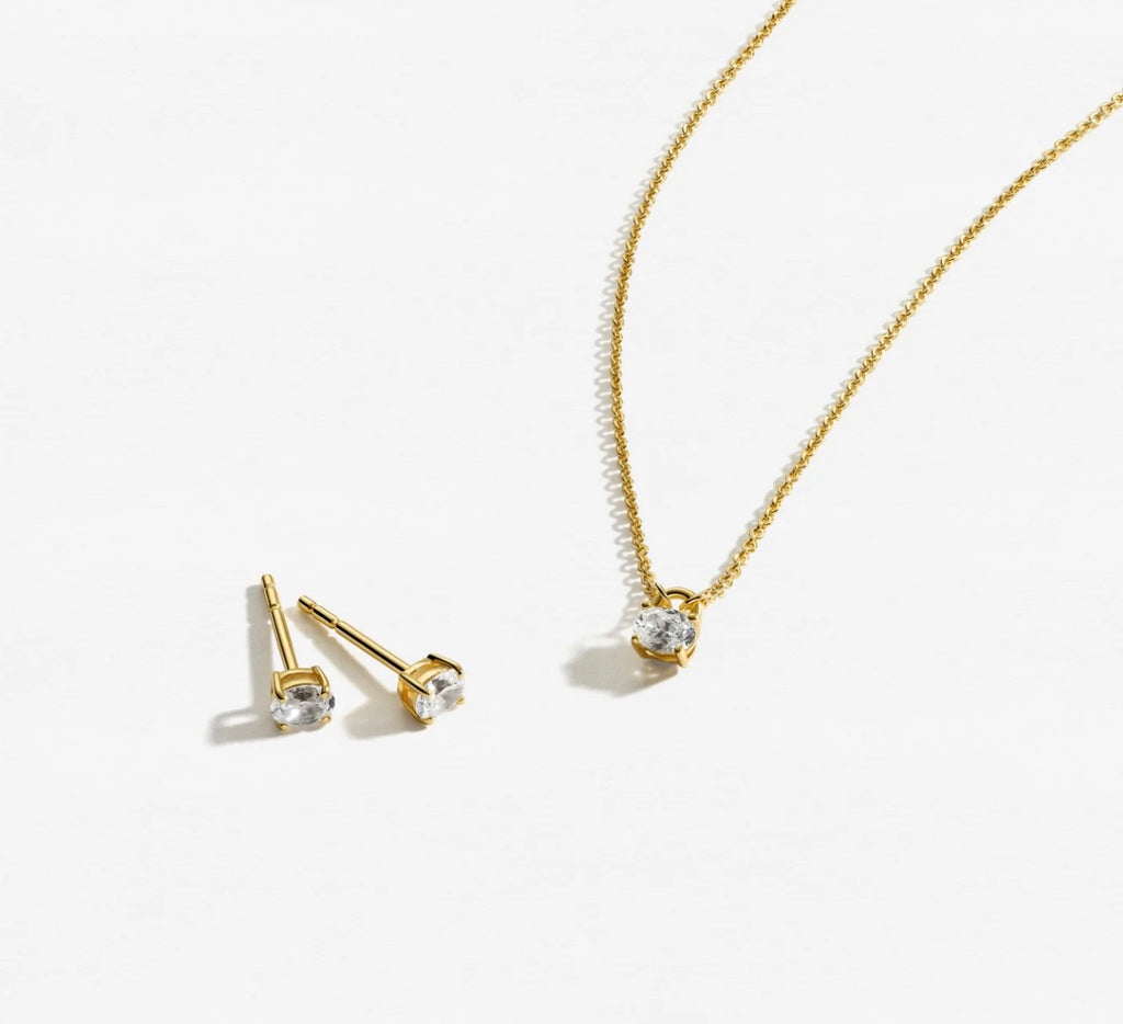 Essenza Gold Ovale Necklace