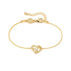 Nomination Dream Beats Gold Heart Bracelet with CZ