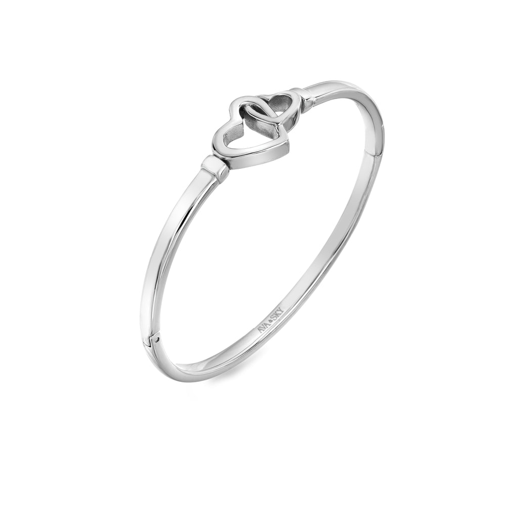 AVA & SKY Linked Heart Waterproof Bangle
