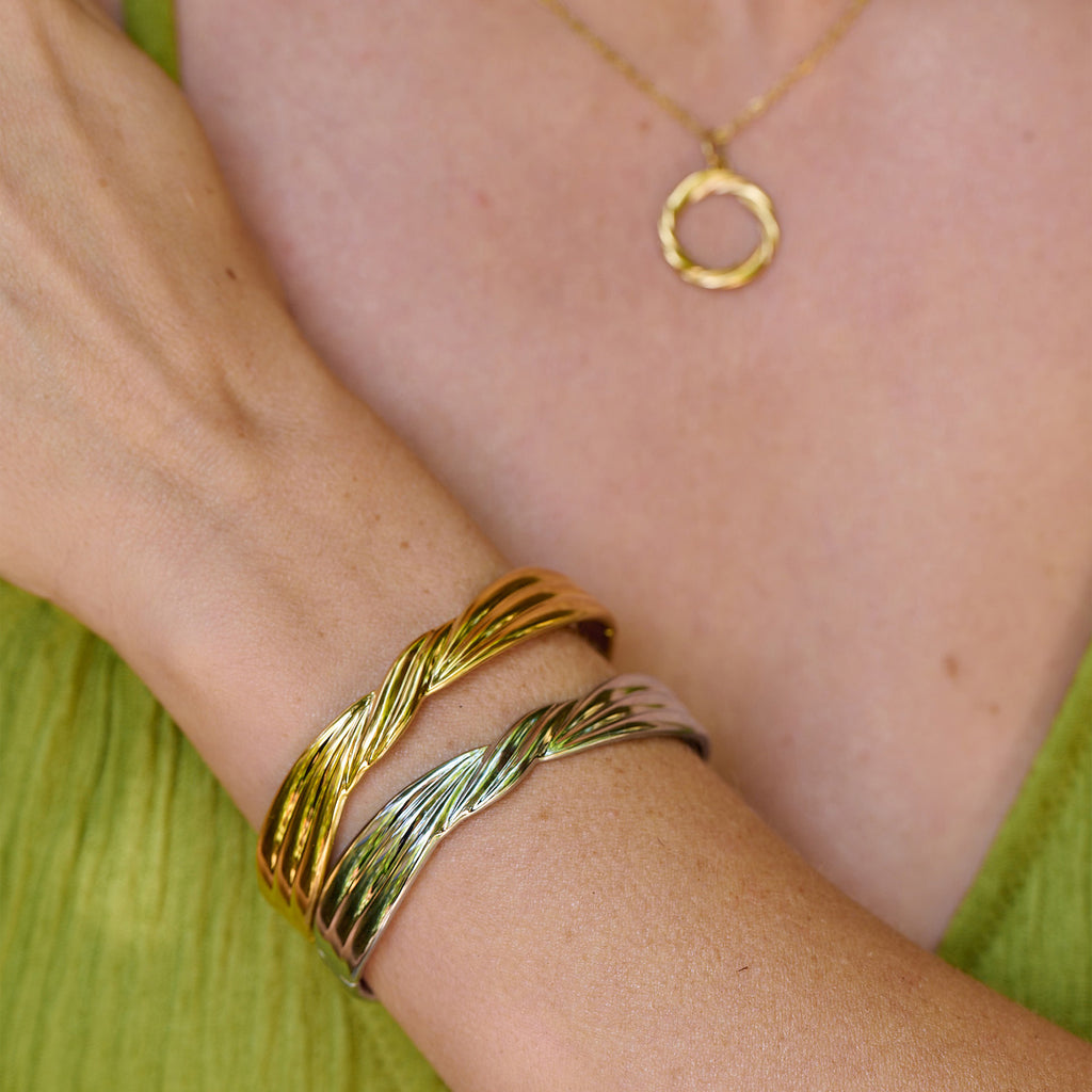 AVA & SKY Verve Gold Plated Waterproof Bangle