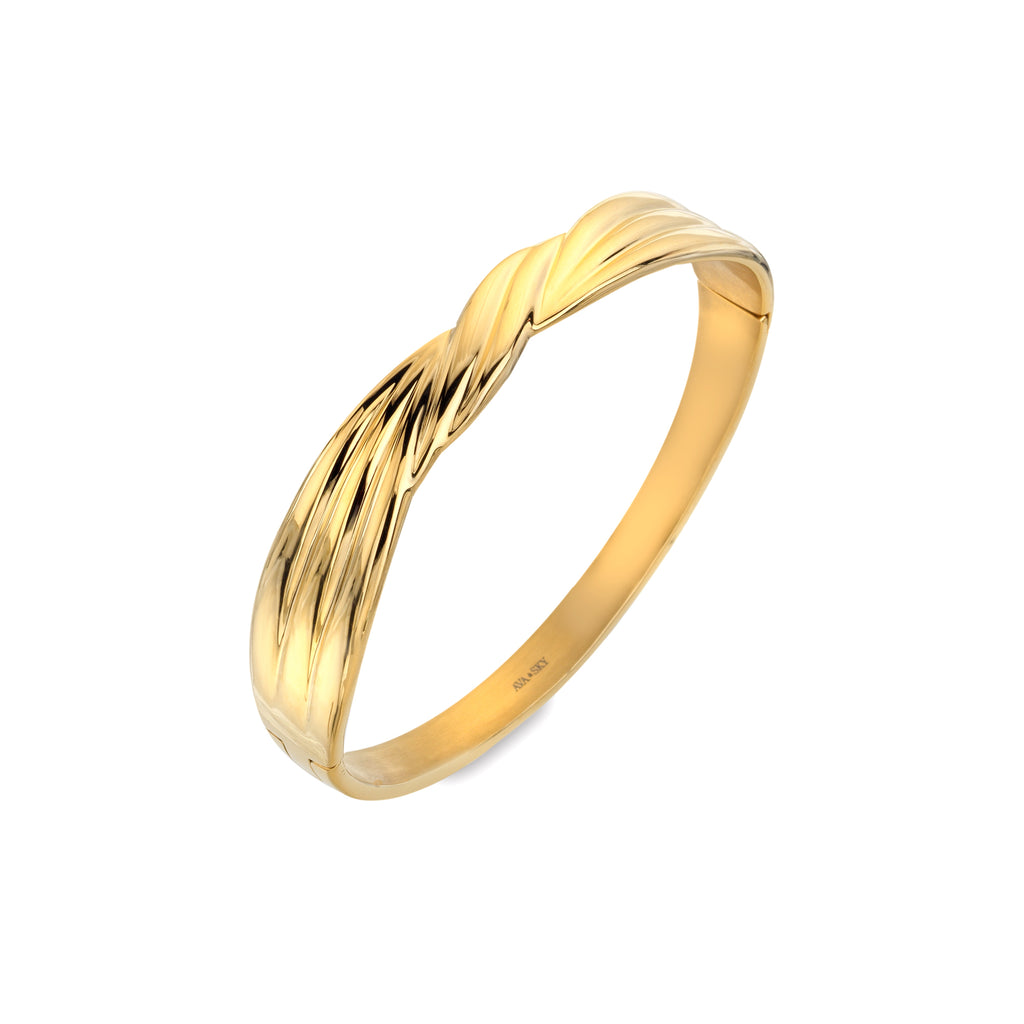 AVA & SKY Verve Gold Plated Waterproof Bangle