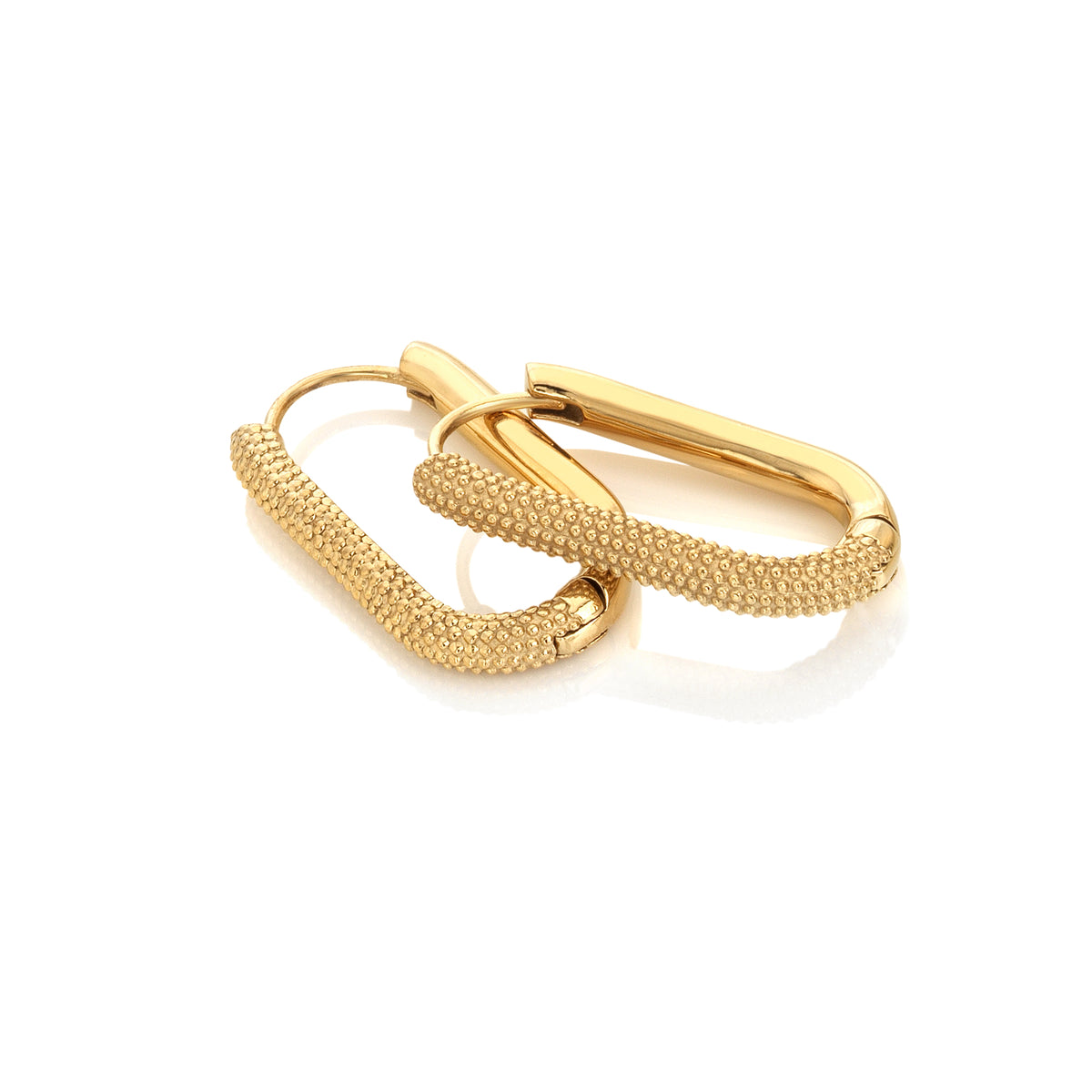 AVA & SKY Icon Gold Plated Waterproof Carabiner Earrings