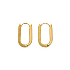 AVA & SKY Icon Gold Plated Waterproof Carabiner Earrings