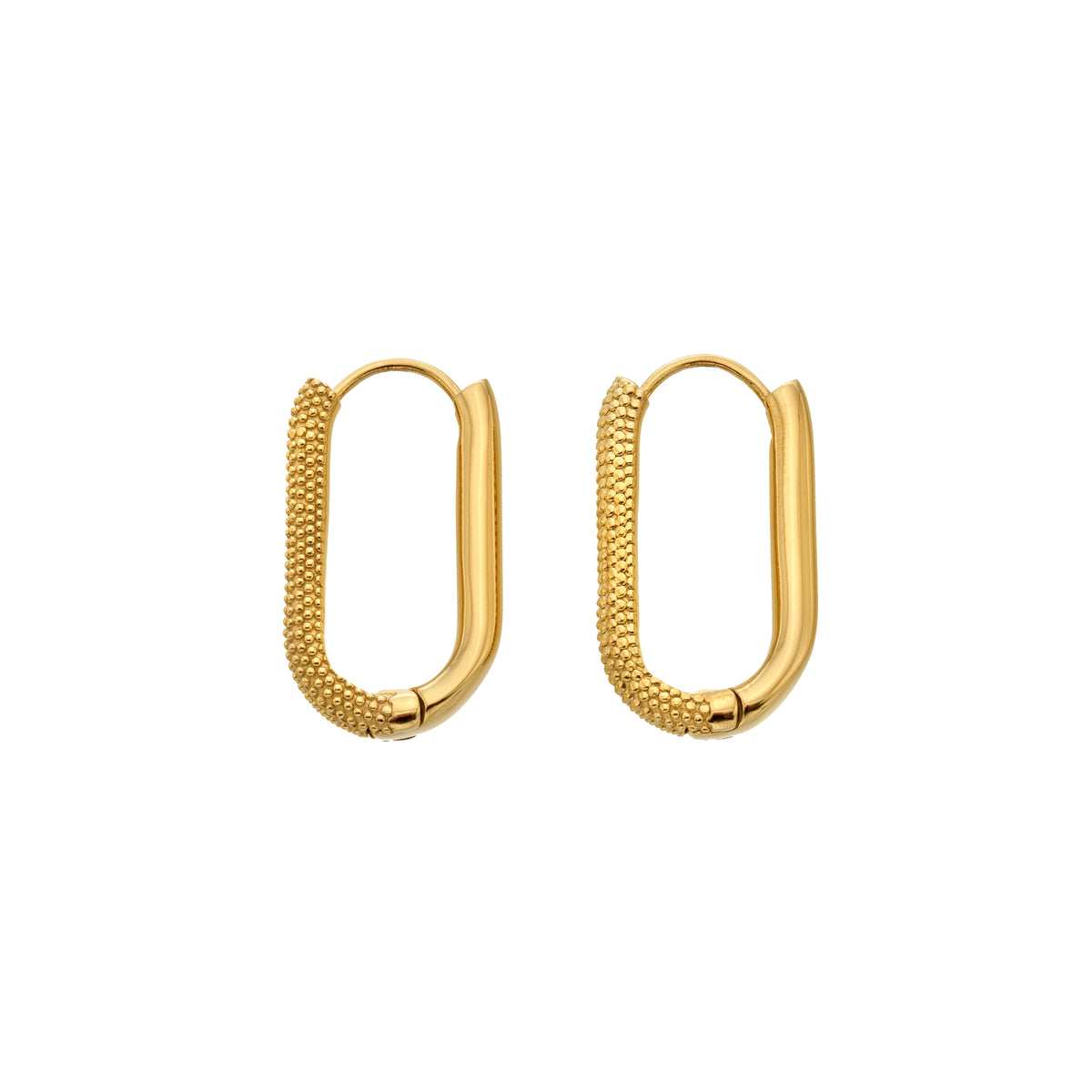 AVA & SKY Icon Gold Plated Waterproof Carabiner Earrings