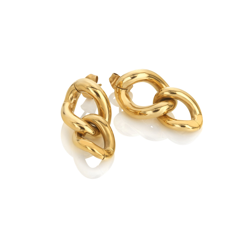 AVA & SKY Allure Gold Plated Waterproof Earrings