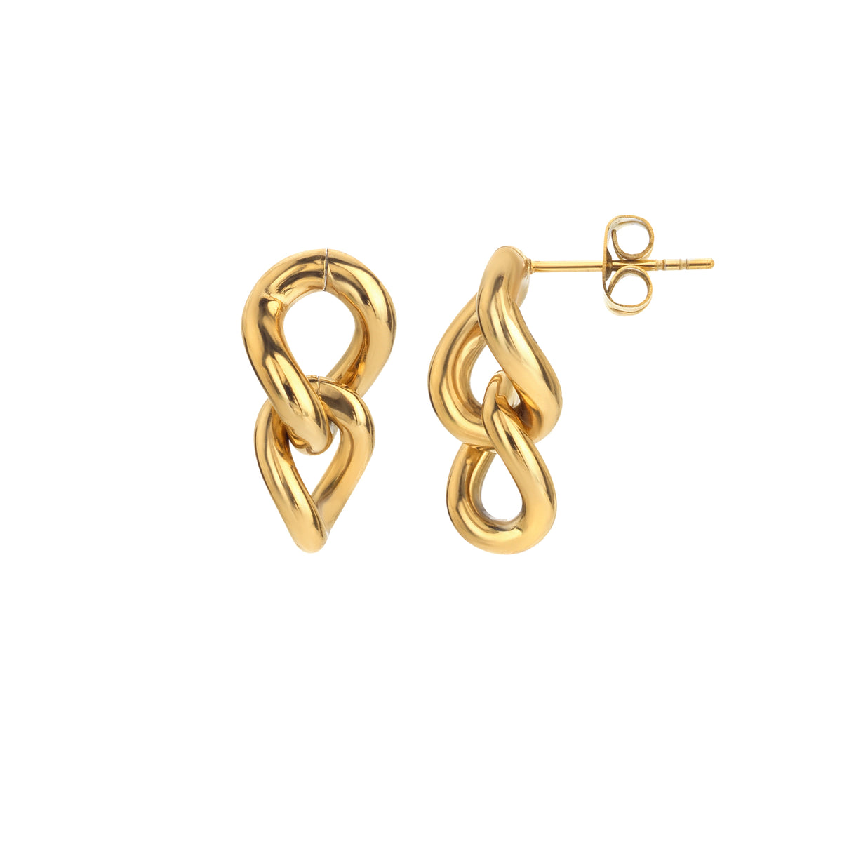 AVA & SKY Allure Gold Plated Waterproof Earrings