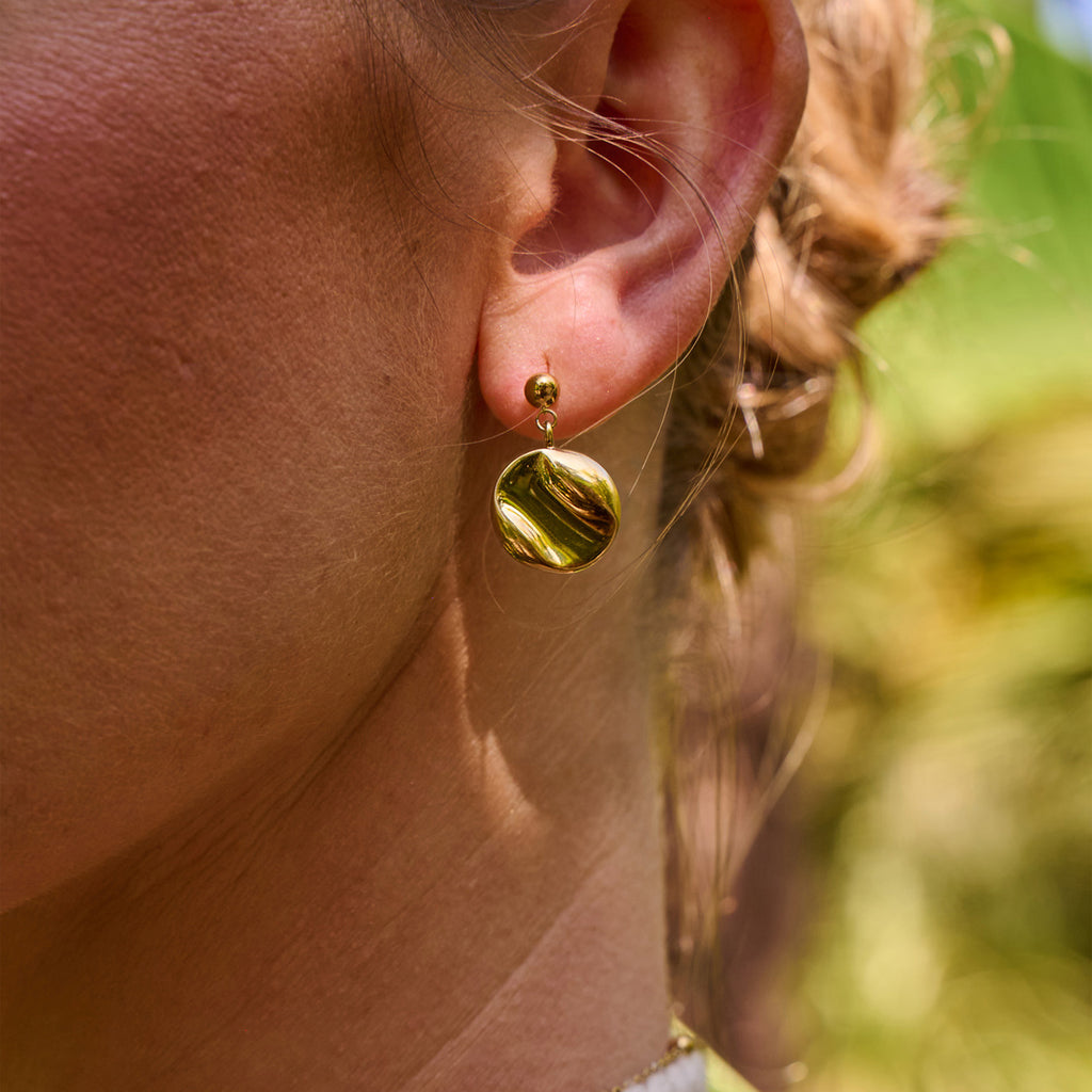 AVA & SKY Riviera Waterproof Disc Earrings