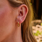 AVA & SKY Hoop Gold Plated Waterproof Earrings