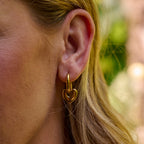 AVA & SKY Bubble Gold Plated Waterproof Earrings