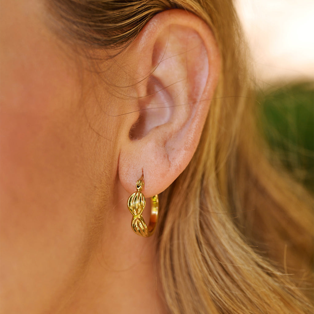AVA & SKY Verve Gold PlatedWaterproof Earrings