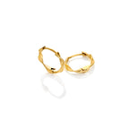 AVA & SKY Twist Gold Plated Waterproof Huggies