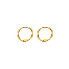 AVA & SKY Twist Gold Plated Waterproof Huggies