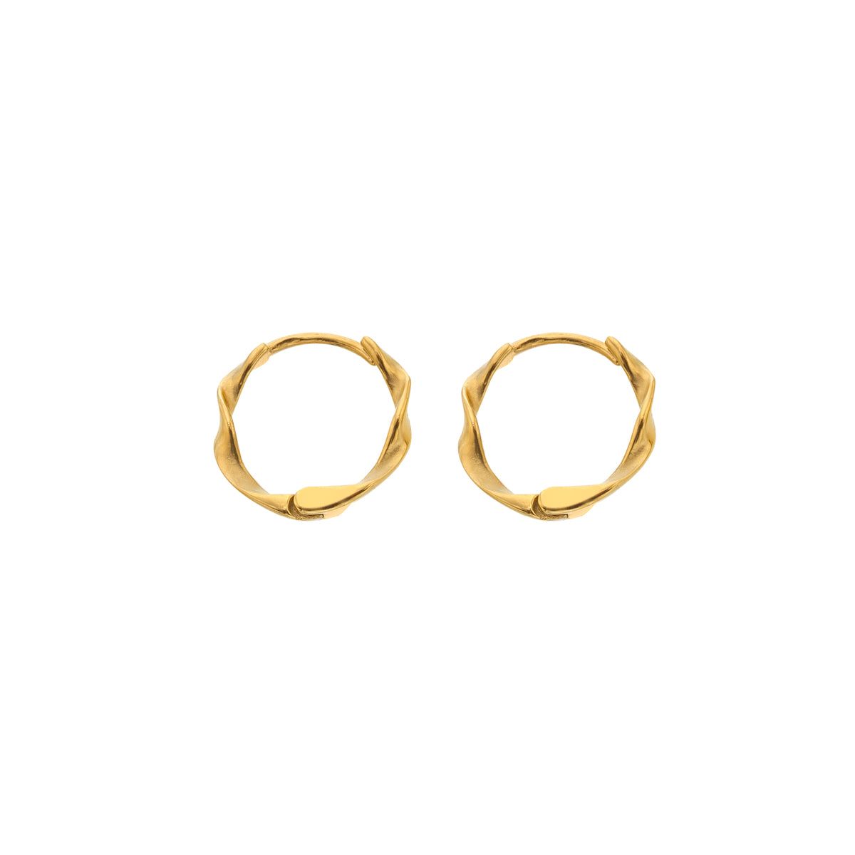 AVA & SKY Twist Gold Plated Waterproof Huggies