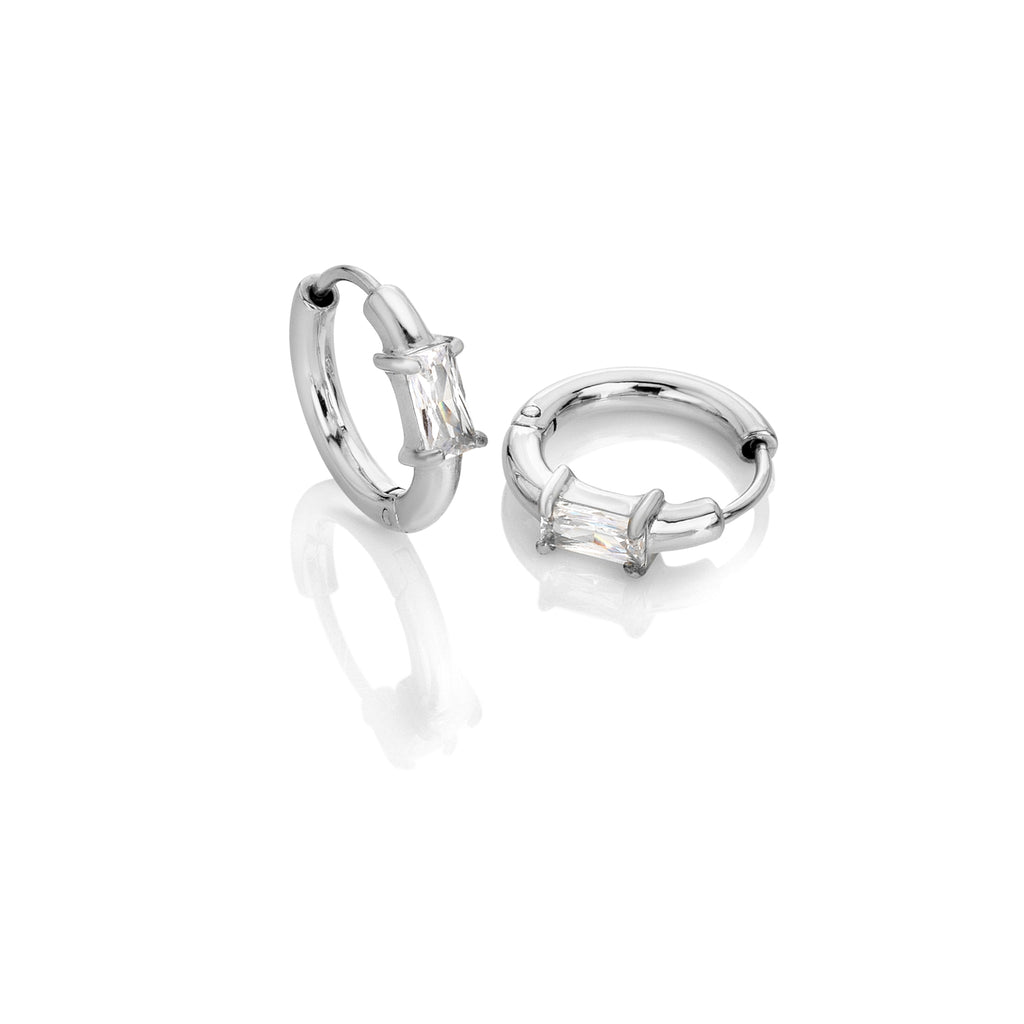 AVA & SKY Wanderlust Waterproof Stone Set Earring Hoops
