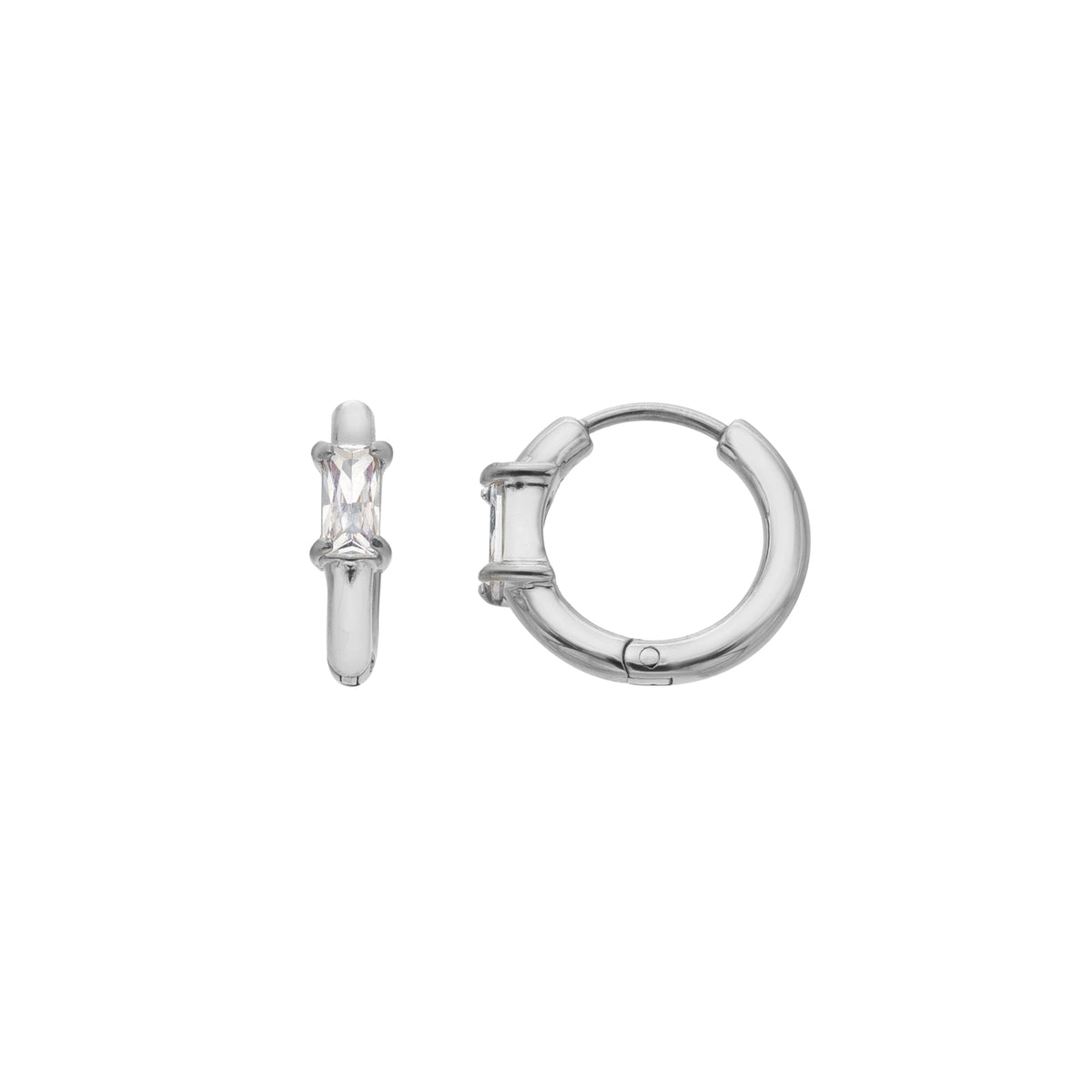AVA & SKY Wanderlust Waterproof Stone Set Earring Hoops