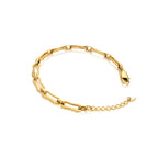AVA & SKY Organic Paperclip Gold Plated Waterproof Bracelet