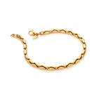 AVA & SKY Braid Gold Plated Waterproof Bracelet