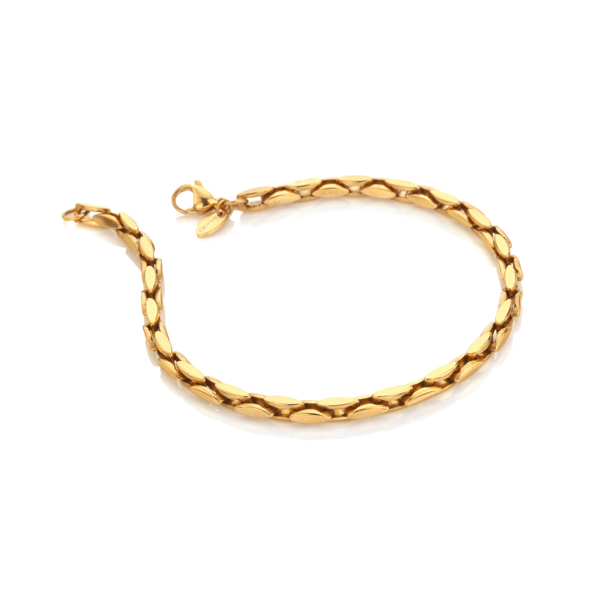 AVA & SKY Braid Gold Plated Waterproof Bracelet