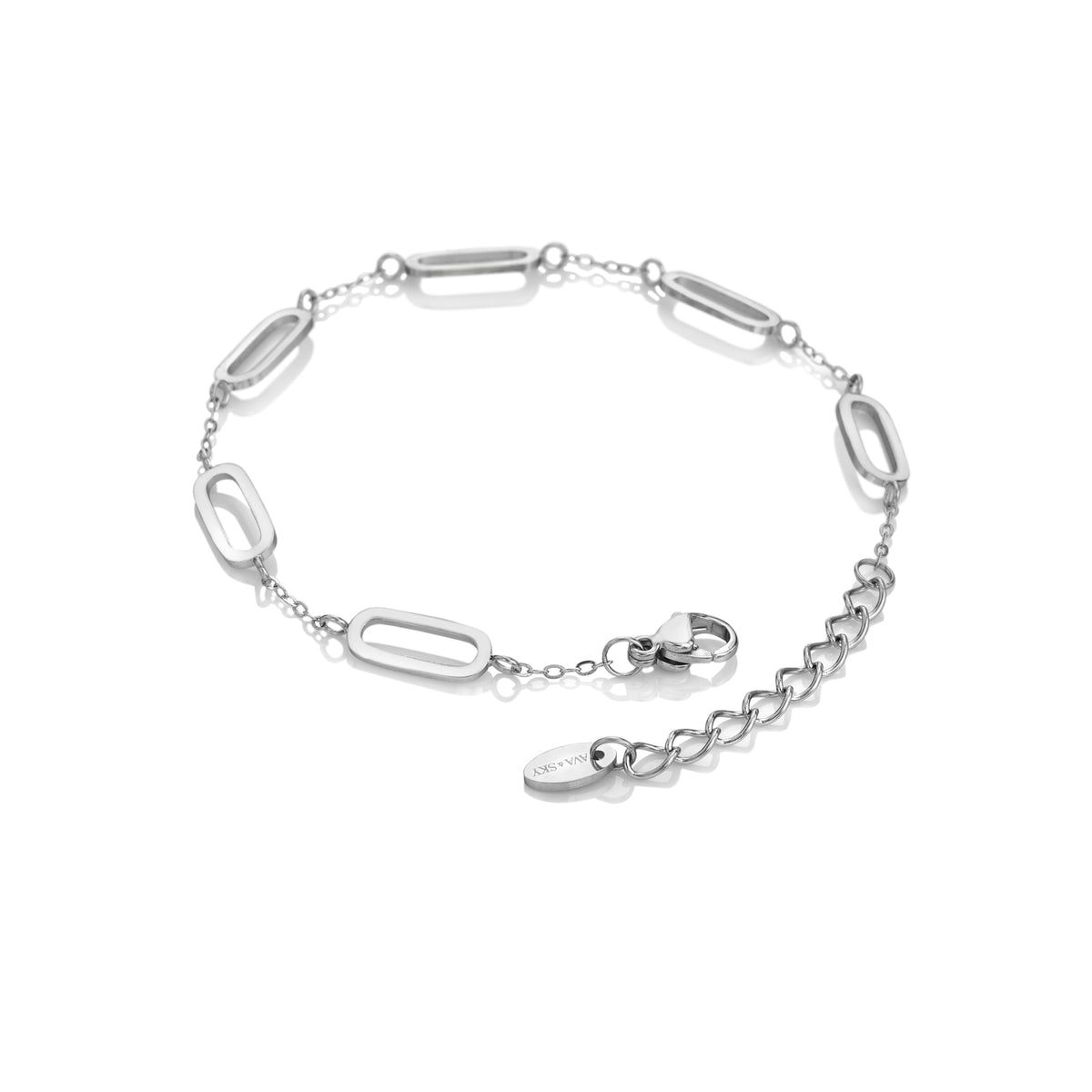 AVA & SKY Interlocking Paperclip Waterproof Bracelet