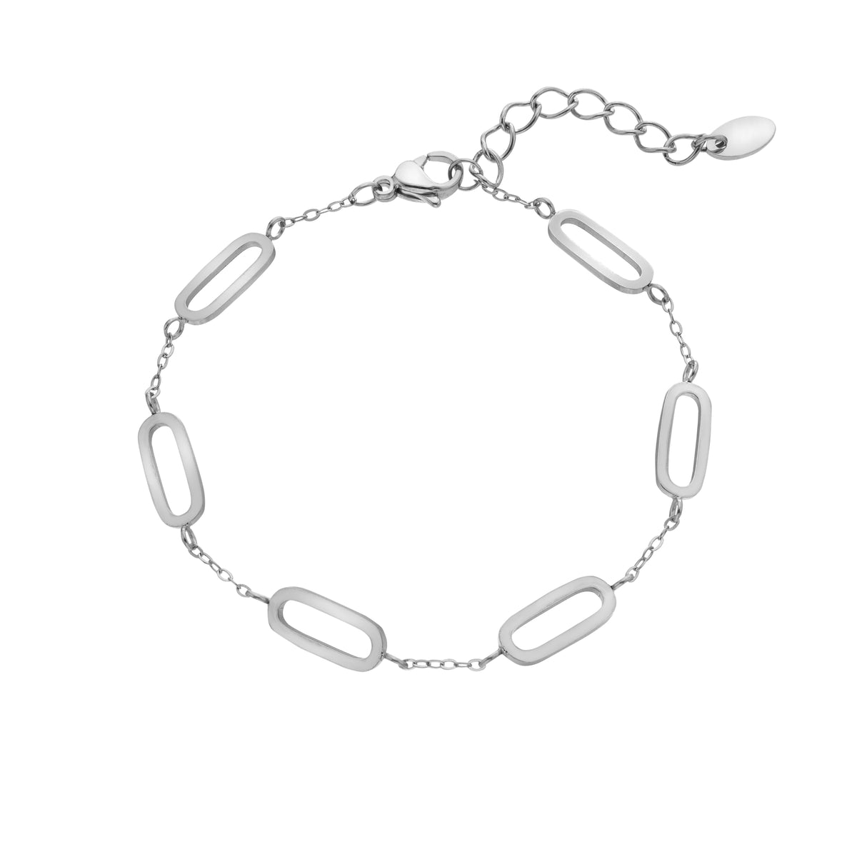 AVA & SKY Interlocking Paperclip Waterproof Bracelet
