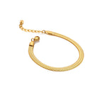 AVA & SKY Snake Gold Plated Waterproof Bracelet