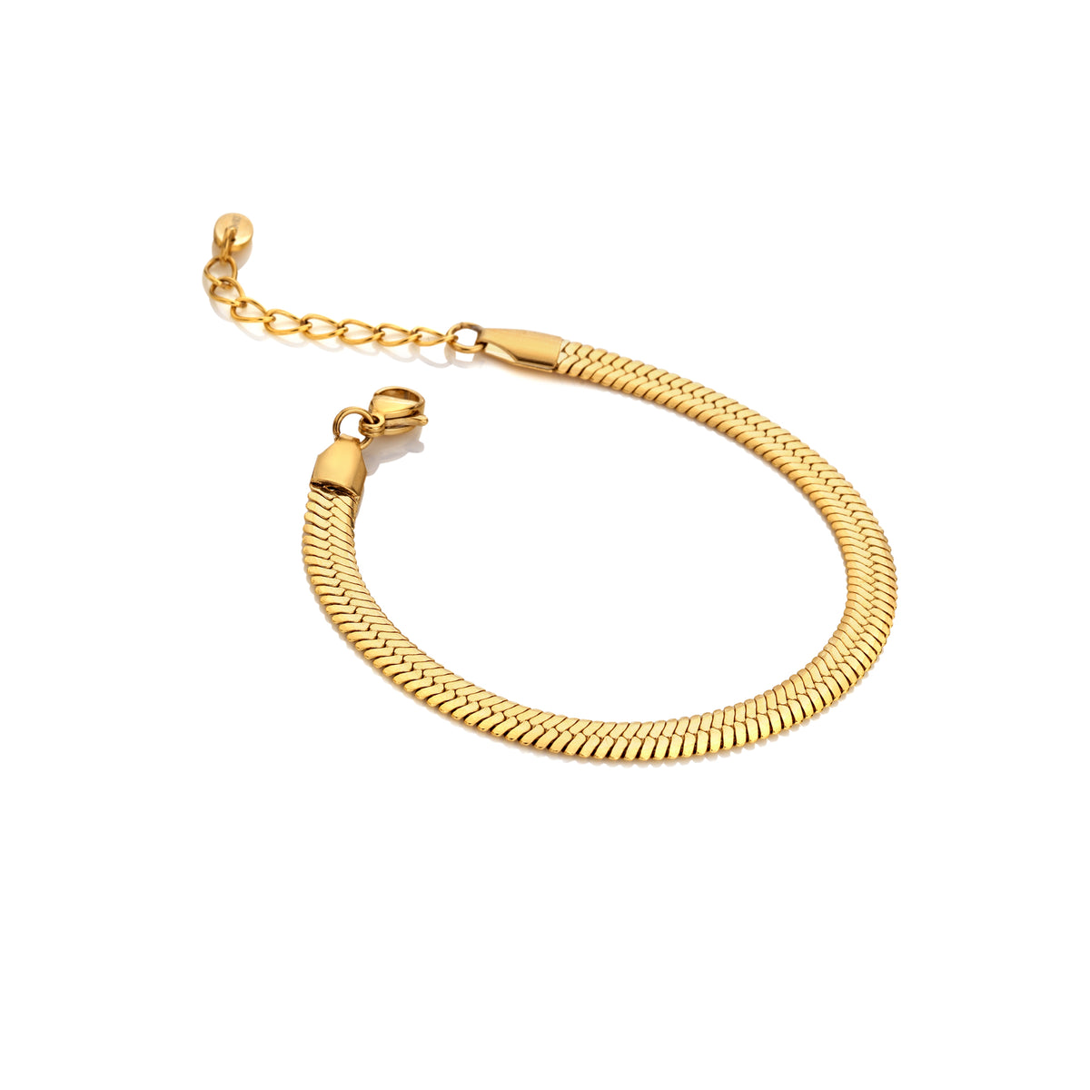 AVA & SKY Snake Gold Plated Waterproof Bracelet