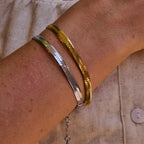 AVA & SKY Snake Gold Plated Waterproof Bracelet
