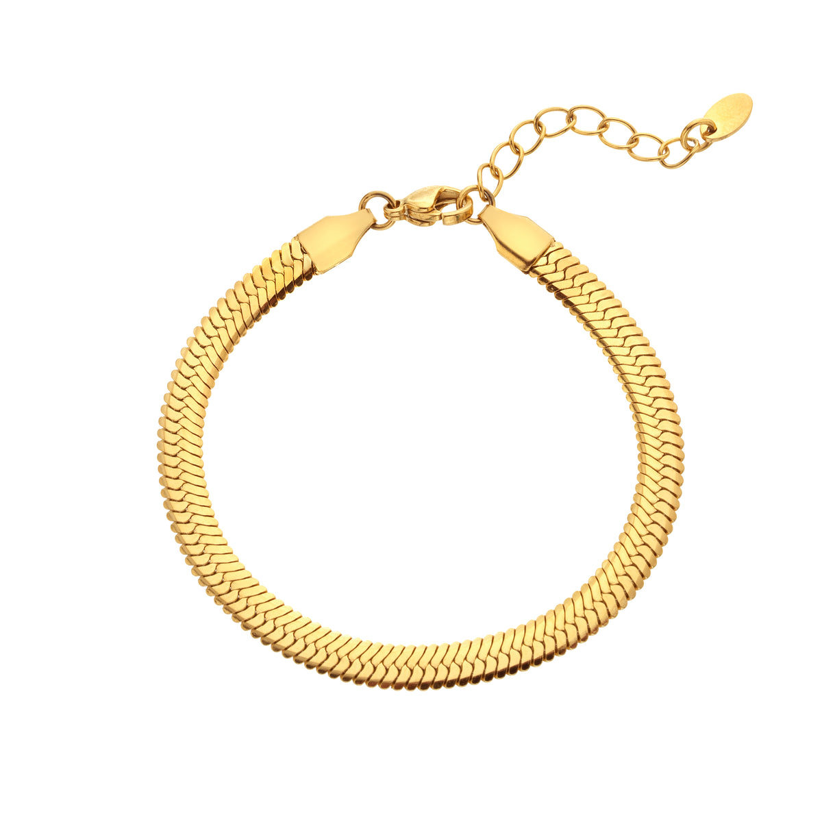 AVA & SKY Snake Gold Plated Waterproof Bracelet