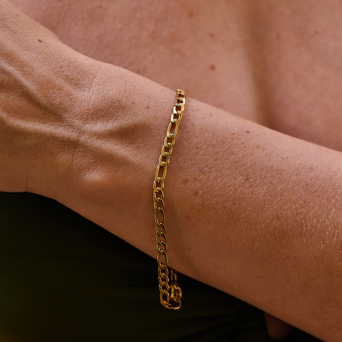 AVA & SKY Figaro Gold Plated Waterproof Bracelet