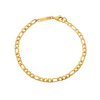 AVA & SKY Figaro Gold Plated Waterproof Bracelet