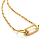 AVA & SKY Icon Gold Plated Waterproof Carabiner Necklace