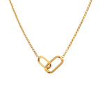 AVA & SKY Icon Gold Plated Waterproof Carabiner Necklace