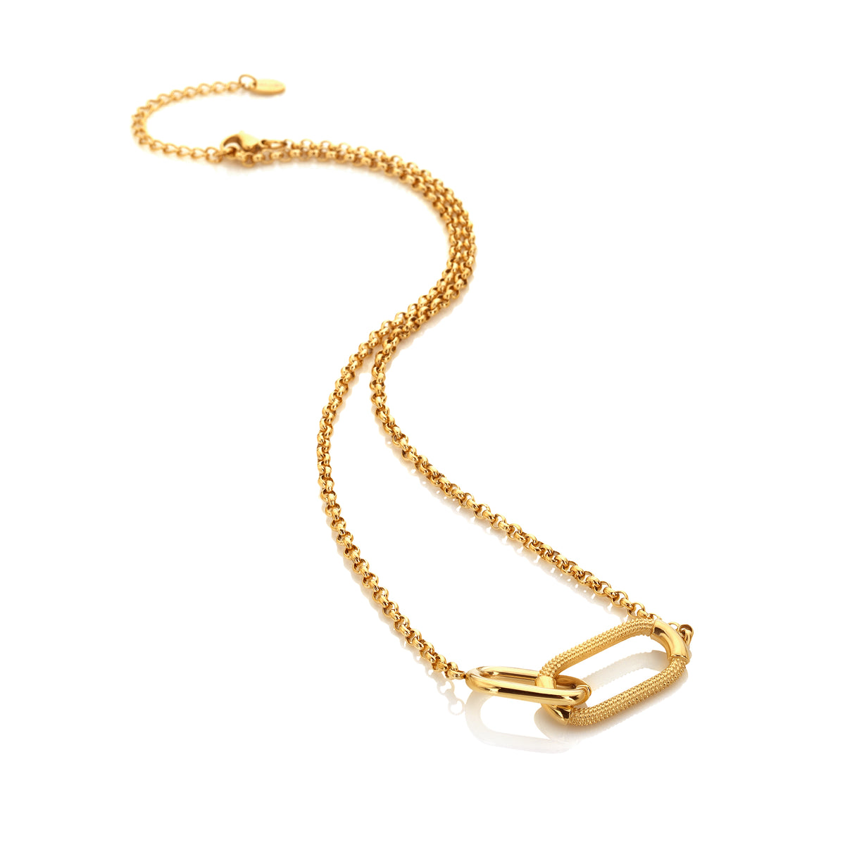 AVA & SKY Icon Gold Plated Waterproof Carabiner Necklace