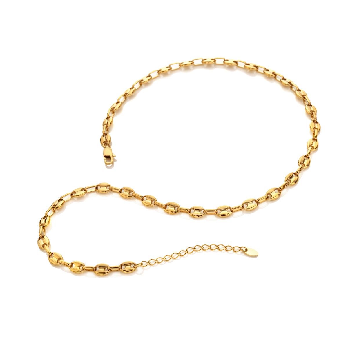 AVA & SKY Coffee Bean Gold Plated Waterproof Necklace